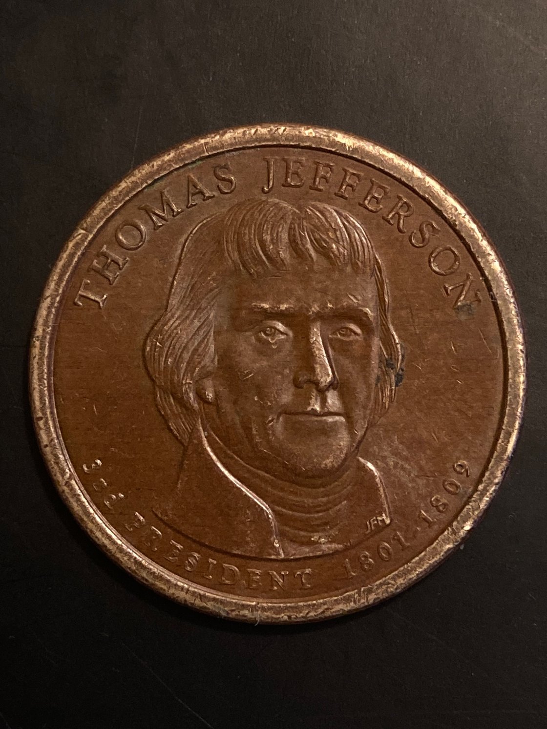 Gold-Dollar-Error?-Missing-Magn.-Layer?-Improperly-Annealed-Planchet?